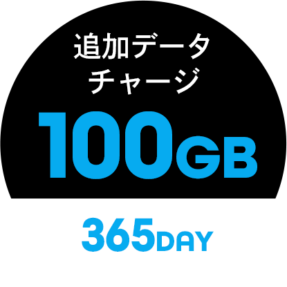 追加データ100GB/365day 商品画像